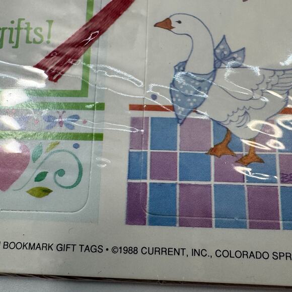 Lot of 3 (12 sheets) Vintage 1980s Gift Tags Labels Current Christmas Birthday - Picture 3 of 7